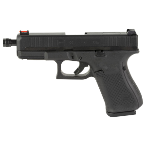Glock 44, Semi-auto, Striker Fired, Compact Pistol, 22 LR, 4.02 in Threaded Barrel, Fiber Optic Front Sight, Matte Finish, Black, 10 Rounds, 2 Mags, Included 1/2x28 Thread Adapter UA445A501AO