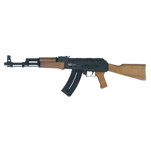 Mauser Rimfire 407.00.23 AK-47 22 LR 16.50 in 24+1 Black Rec/Barrel Natural Wood Furniture with Adjustable Rear Sight - Mauser