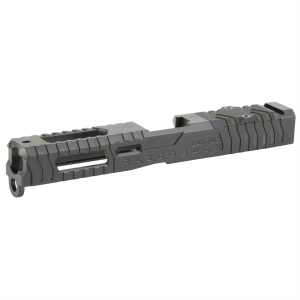 LanTac USA LLC Razorback Stripped Slide 01-GSS-GEN13-G17-LT, Fits Gen 1-3 Glock 17, RMR Cut with Plate, DLC Finish, Black 01-GSS-GEN13-G17-LT
