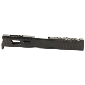 LanTac USA LLC Razorback Stripped Slide 01-GSS-GEN13-G19-LT, Fits Gen 1-3 Glock 19, RMR Cut with Plate, DLC Finish, Black 01-GSS-GEN13-G19-LT