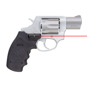 Taurus 2-856029ULVL 856 Ultra-Lite 38 Special +P Caliber with 2in Barrel, 6rd Capacity Cylinder, Overall Matte Finish Stainless Steel Frame  Finger Grooved Black Rubber Grip Includes Viridian Laser