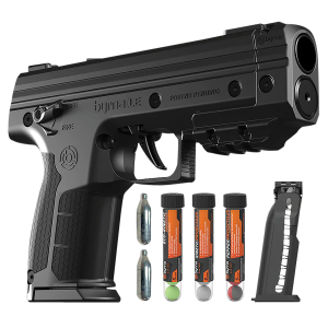 Byrna Technologies LK68300-1-BLK-PEPPER Byrna Le Pepper Kit CO2 .68 7rd Black Rubber Grips - Byrna