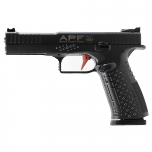 American Precision Firearms Strike One, Ergal, Semi-auto, Striker Fired, Full Size, Aluminum Frame Pistol, 9MM, 5 in Barrel, No Manual Safety, Matte Finish, Black, Fiber Optic Front Sight with Adjusta - American Precision Arms