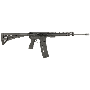 ET Inc ETAGOMEGA55611ML60 Omega-15 5.56x45mm NATO 60+1 16, Black, Poly Rec/Handguard, ATI SR-1 Deluxe Stock, Flip Up Sights, Rifle