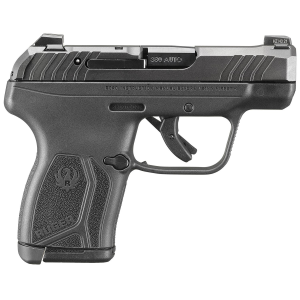 Ruger 13743 LCP Max w/Lockbox Compact 380 ACP 10+1 2.80 in Black Oxide Barrel Serrated Slide, Polymer Frame w/Serrated Trigger Guard, Black Nylon Grips Right Hand