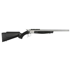 CVA CR4817S Scout Takedown Full Size 350 Legend 1rd 20 in Threaded/Fluted, Matte Stainless Barrel/Rec, Black Synthetic Furniture, Rifle
