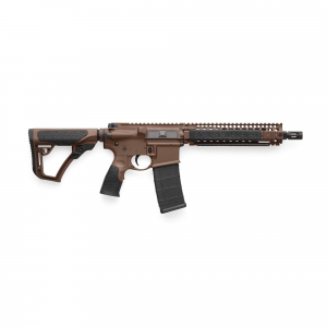 DANIEL Defense Mk18, Semi-auto Rifle, 223 Rem/556nato, 10.3 In Cold Hammer Forged Chrome Lined Barrel, 1:7 Twist, Mil Spec+ Brown Cerakote Finish, DANIEL Defense Stock/grip, 32rd, DANIEL Defense Ris I