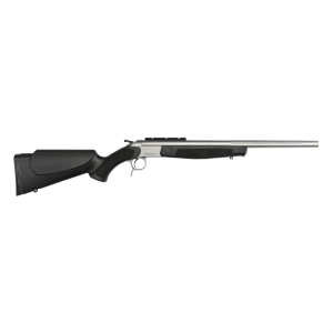 CVA CR4821S Scout Takedown Compact 350 Legend 1rd 20 in Threaded/Fluted, Matte Stainless Barrel/Rec, Black Synthetic Furniture, Rifle