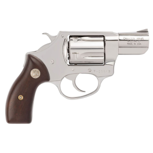 Charter Arms 73829 Undercover Small 38 Special, 5 Shot 2 in High Polished Stainless Steel Barrel, Cylinder & Frame w/Wood Grip, Exposed Hammer , Revolver