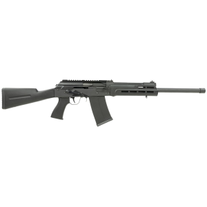 SDS Imports S12 S12 12 Gauge 3 in 19 in Threaded Barrel 5+1 Black Metal Finish Black Polymer Fixed Stock (Saiga Mag) - Sds