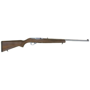Ruger Model 10/22 Stainless Rifle K1022-22 1149, 22 LR, 22 in, Stainless / Hardwood, 10+1 Rd, Sling Swivels, Recoil Pad, Fold Rear Sights