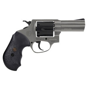 Rossi 2-RP631C RP63 Small Frame 357 Mag 6 Shot, 3 Black Stainless Steel Barrel, Tungsten Gray Cerakote Cylinder, Tungsten Gray Cerakote Stainless Steel Frame, Black Textured Rubber Grip, Hammer Block Safety, Exposed Hammer, Revolver