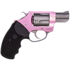 CHARTER Arms 53830 Undercover Lite Pink Lady Small 38 Special, 5 Shot 2 In Stainless Steel Barrel & Cylinder, Aluminum Frame W/black Finger Grooved Rubber Grip, Exposed Hammer , Revolver
