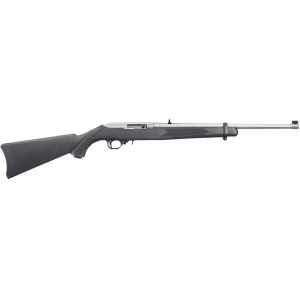 Ruger 1256 10/22 Carbine Full Size 22 LR 10+1 18.50 in Satin Stainless Steel Barrel, Receiver, Black Synthetic Fixed Stock, Right Hand, Rifle