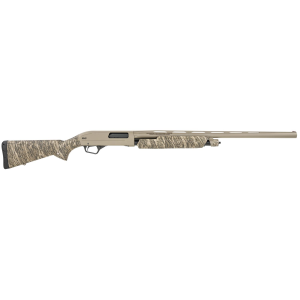 Winchester 512364291 SXP Hybrid Hunter 12 Gauge 3.5 in 4+1 (2.75 in) 26 in Vent Rib Barrel w/Chrome-Plated Chamber & Bore, FDE Perma-Cote Barrel/Alloy Receiver, Mossy Oak Bottomland Stock & Forearm, Includes 3 Invector-Plus Chokes, Shotgun