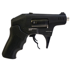 STANDARD Mfg S333geniii Thunderstruck Gen Iii 22 Wmr 8rd Shot 2.25 Black Double Barrel Black Hardcoat Anodized Aluminum Frame Black Cylinder Black Finger Grooved Poly Grips, Rimfire Revolver