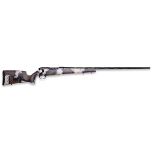 Weatherby MHC01N300WR8B Mark V High Country 300 Wthby Mag 3+1 26 Graphite Black Cerakote Fluted Threaded Barrel, Drilled & Tapped Steel Receiver, Fixed Peak 44 Bastion WYO Brown w/Backpack Brushed Accents Carbon Fiber Stock, Right Hand, Rifle