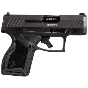 Taurus 1GX4M93GR10 GX4 Micro-Compact 9mm Luger 10+1 3.06 in Black Steel Barrel/Gray Serrated Slide/ Gray Stainless Steel Frame/ Black Polymer w/Interchangeable Backstrap Grips Right Hand