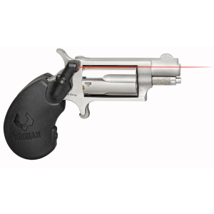 NORTH American Arms 22msvl Mini- 22 Wmr 5 Shot 1.13 In Barrel, Overall Stainless Steel Finish, Black Polymer Grip Includes Viridian Laser , Revolver
