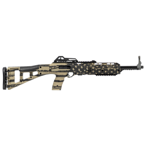 Hi-Point 995TSFLGFDE 995TS Carbine 9mm Luger 16.50 in 10+1, FDE American Flag, Skeletonized Stock, Adjustable Sights, Rifle
