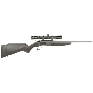 CVA CR4817WP Scout Full Size 350 Legend 1 Shot, 20 in Matte Blued Steel Barrel & Receiver, Black Fixed Stock, Includes 3-9x32mm Scope, Rifle