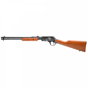 Rossi Rossi Gallery RP22181WD-EN12, Pump Action, 22LR, 18 in Barrel, Matte Finish, Black, Wood Stock - Rossi