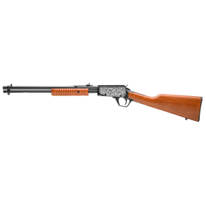Rossi Rossi Gallery RP22181WD-EN13, Pump Action, 22LR, 18 in Barrel, Matte Finish, Black, Wood Stock