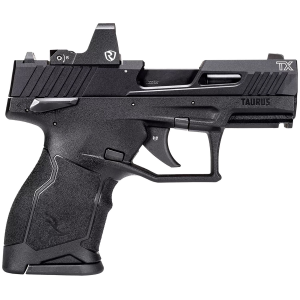 Taurus 1TX22131RI TX22C w/Optic Compact Frame 22 LR 13+1 SAO 3.60 in Matte Black Steel Threaded Barrel, Black Anodized Optic Ready/Serrated Slide, Black Polymer Frame w/Picatinny Rail, Riton Red Dot