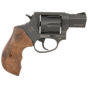Taurus 232721TW 327 Small Frame 327 Federal Mag 6rd 2 in Matte Black Carbon Steel Barrel, Cylinder & Frame, Walnut Grip, Hammer Safety