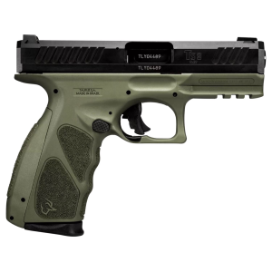 Taurus 1TS9SR041O TS9 Full Size 9mm Luger 17+1 4 in Matte Black Steel Barrel, Matte Black Serrated Slide, OD Green Polymer Frame w/Picatinny Rail w/OD Green Polymer Grip W/Interchangeable Backstraps