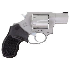 TAURUS 2-32729 327 327 Federal Mag 6rd 2 In Overall Matte Stainless Steel With Black Rubber Grip
