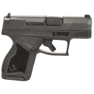 Taurus 1-GX4M931-CK7 GX4 9mm Luger 11+1 3.06 Satin Black DLC Steel Barrel, Black Nitride Serrated Slide, Black Poly Frame w/ Interchangeable Backstrap Grips Includes B&W US Flag Holster, Pistol
