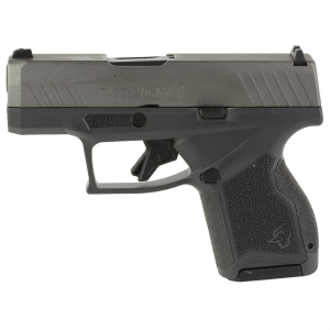 Taurus 1-GX4M93CG GX4 Micro-Compact 9mm Luger Caliber with 3.06 in Barrel, 11+1 Capacity, Gray Finish Frame, Serrated Tungsten Gray Cerakote Steel Slide & Interchangeable Backstrap Grip Includes 2 Mags