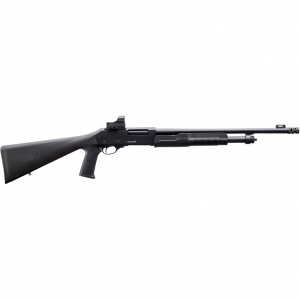 Akkar Churchill Pump Shotgun 20 ga 185 in Black with Red Dot Sight 111212 - Akkar