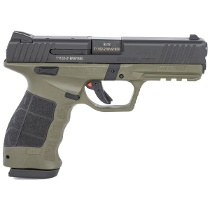 Sar USA SAR9ODBL SAR9 9mm Luger 4.40 in 17+1 (2) OD Green Polymer Frame Black Steel Slide OD Green Interchangeable Backstrap Grip