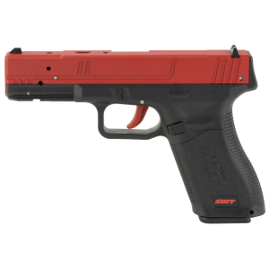 NextLevel Training SIRT 115 PRO, Laser Training Pistol, Glock 17 Size, Black and Red, Polymer, Red Take Up Laser, Red Shot Indicator Laser, Inert Dual Training Pistol with Functional Features, Includes Sights, One Adjustment Weight Magazine 01-115-S2R000-
