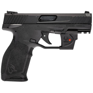 Taurus 1TX22131VL10 TX22C w/Optic Compact Frame 22 LR 10+1 SAO 3.60 in Matte Black Steel Threaded Barrel, Black Anodized Optic Ready/Serrated Slide, Black Polymer Frame w/Picatinny Rail, Viridian Laser