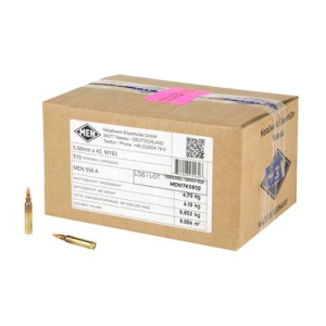 754908955626 MAGTECH Men M193 Men556a, 556nato, 55 Grain, Full Metal Jacket, 17-30 Round Boxes, 510 Rounds Per Case Men556a 754908955626 201274