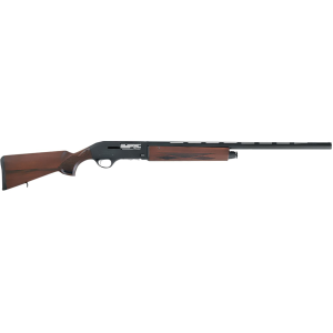 Hatsan USA HEAS122805W2 Escort WS Full Size 12 Gauge Semi-Auto 3 in 4+1 28 in Black Chrome Vent Rib Barrel, Black Anodized Grooved Aluminum Receiver, Adjustable Turkish Walnut Stock