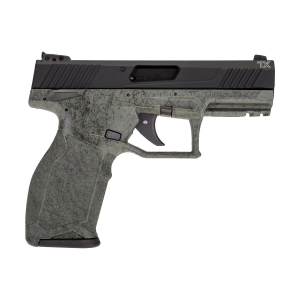 Taurus 1-TX22141SP2 TX22 22 LR 4.10 in 16+1 Black Splatter Green Black Anodized Aluminum Slide Black Splatter Green Polymer Grip