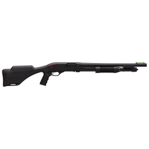 Winchester SXP Shadow Defender, Pump Action, 12Ga 3 in, 18 in Barrel, Black Finish, Synthetic Stock, Cylinder Choke, 5Rd, Fiber Optic Sight 512327395