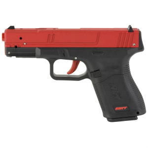NextLevel Training SIRT 115 PRO, Laser Training Pistol, Glock 19 Size, Black and Red, Polymer, Red Take Up Laser, Red Shot Indicator Laser, Inert Dual Training Pistol with Functional Features. Includes Sights, One Adjustable Weight Magazine 01-115-S2R00C-