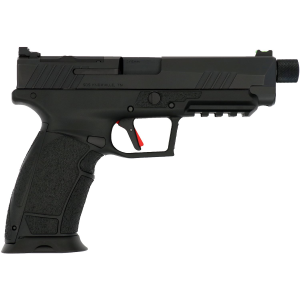 Tisas 15000201 PX-9 Gen3 Tactical 9mm Luger 20+1/18+1, 5.10 in Black Steel Threaded Barrel, Black Cerakote Optic Cut/Serrated Steel Slide, Black Polymer Frame w/Picatinny Rail, Black Interchangeable Grip, Trigger Safety, Right Hand, Pistol