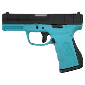 FMK Firearms 9C1-G3, Striker Fired, Semi-auto, Polymer Frame Pistol, Compact, 9MM, 3.87 in Stainless Steel Barrel, Optic Ready Slide, Matte Finish, Two-Tone, Black Slide/Blue Frame, Fixed Sights, 804