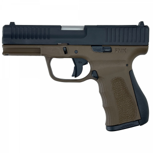 FMK Firearms 9C1-G3, Striker Fired, Semi-auto, Polymer Frame Pistol, Compact, 9MM, 3.87 in Stainless Steel Barrel, Optic Ready Slide, Matte Finish, Two-Tone, Black Slide/Bronze Frame, Fixed Sights, 80 - Fmk