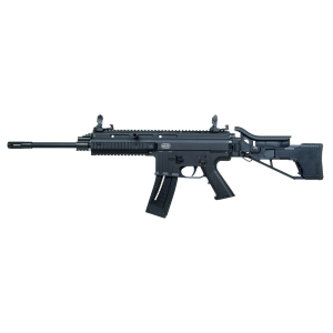 Mauser Rimfire 4150013 M-15 22 LR 22+1 16.50 in Barrel w/Flash Hider, Steel Receiver, Black Metal Finish, Flip Up Front & Rear Sights, Side Folding Stock w/Adjustable Cheekrest, Manual Thumb Safety, Rifle