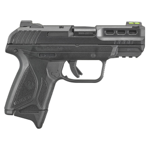 Ruger 3839 Security-380 380 ACP 10+1/15+1 3.42 in Black Oxide Barrel, Black Serrated Steel Slide, Black Polymer Frame w/Accessory Rail, Black Polymer Grips