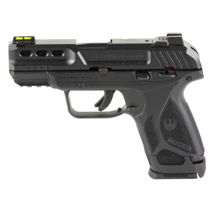 Ruger Security-380, Double Action, Semi-auto, Polymer Frame Pistol, Compact, 380 ACP, 3.42 in Barrel, Black Oxide Finish, Black, Fiber Optic Front and Drift Adjustable Rear Sights, Manual Safety and Integrated Trigger Safety, 15 Rounds, 2 Mags 03857