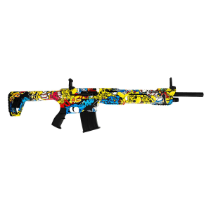 SDS Imports 21000173 TAR 12 Gauge 3 in 5+1 18.50 in, Urban Camo, Fixed Stock with Adj. Cheek Rest, Flip-Up Sights, 3 Chokes