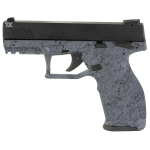 Taurus TX22 1-TX22141SP1, Semi-automatic, Striker Fired, 22 LR, 4 in Threaded Barrel, Matte Finish, Gray Splatter